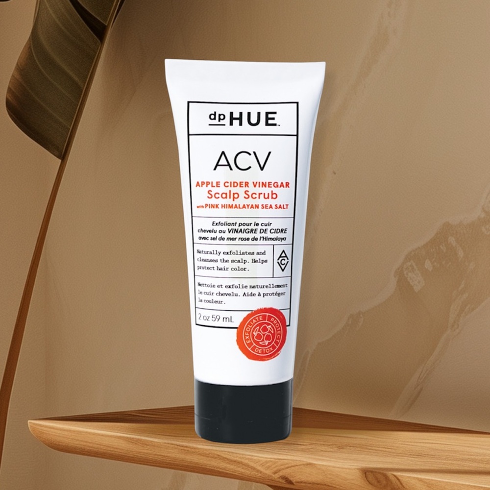 Dp HUE ACV Apple Cider Vinegar Scalp Scrub With Pink Himalayan Sea Salt DpHUE